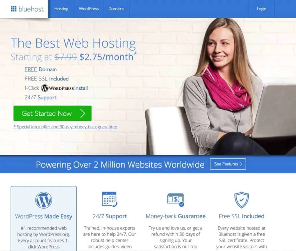 Reviżjoni Bluehost