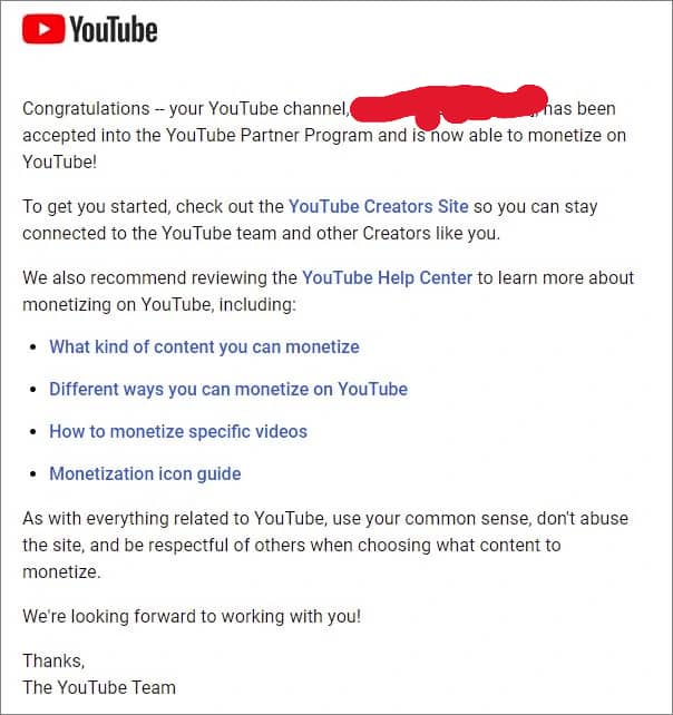 YouTube Monetization