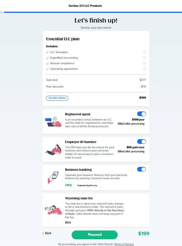 Tailor Brands Business Registration in the USA