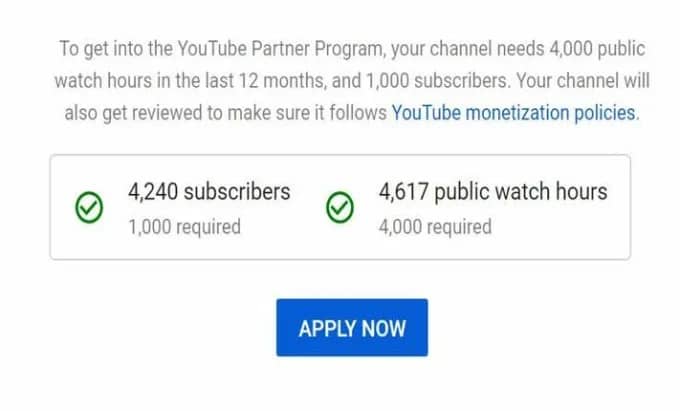 YouTube Monetization