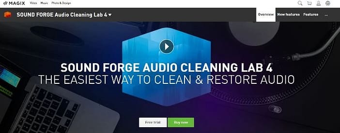 SoundForge Cleaning Lab Home Page