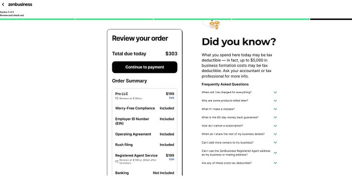 ZenBusiness Business Registration
