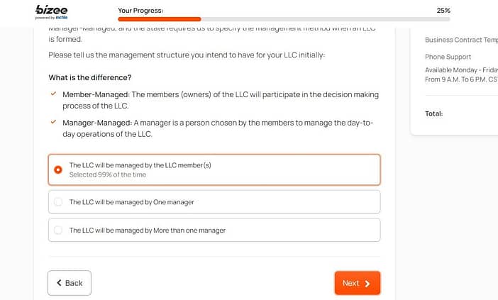 Pendaftaran Bisnis Bizee di AS